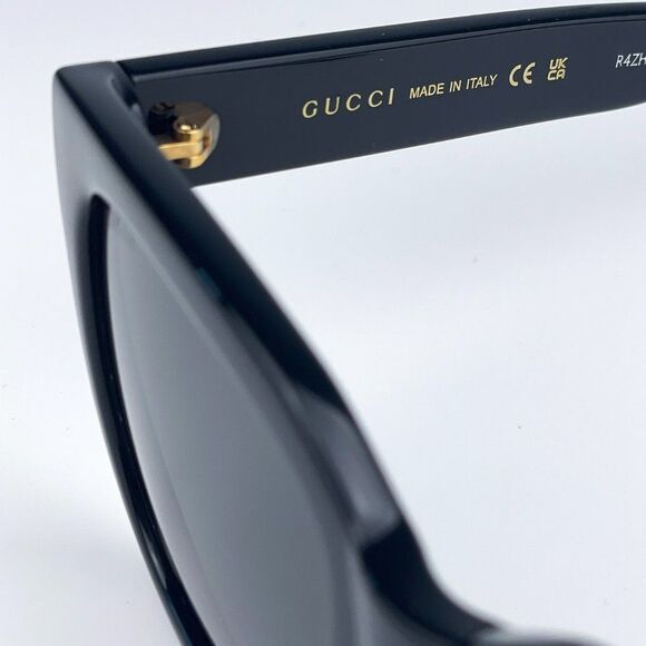 NEW Gucci GG1338S 001 Black Green Grey Square Women Sunglasses main image 9